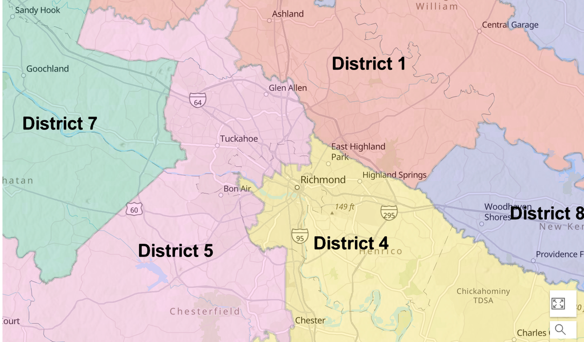 Democrats’ redistricting plan would split Richmond across two congressional districts