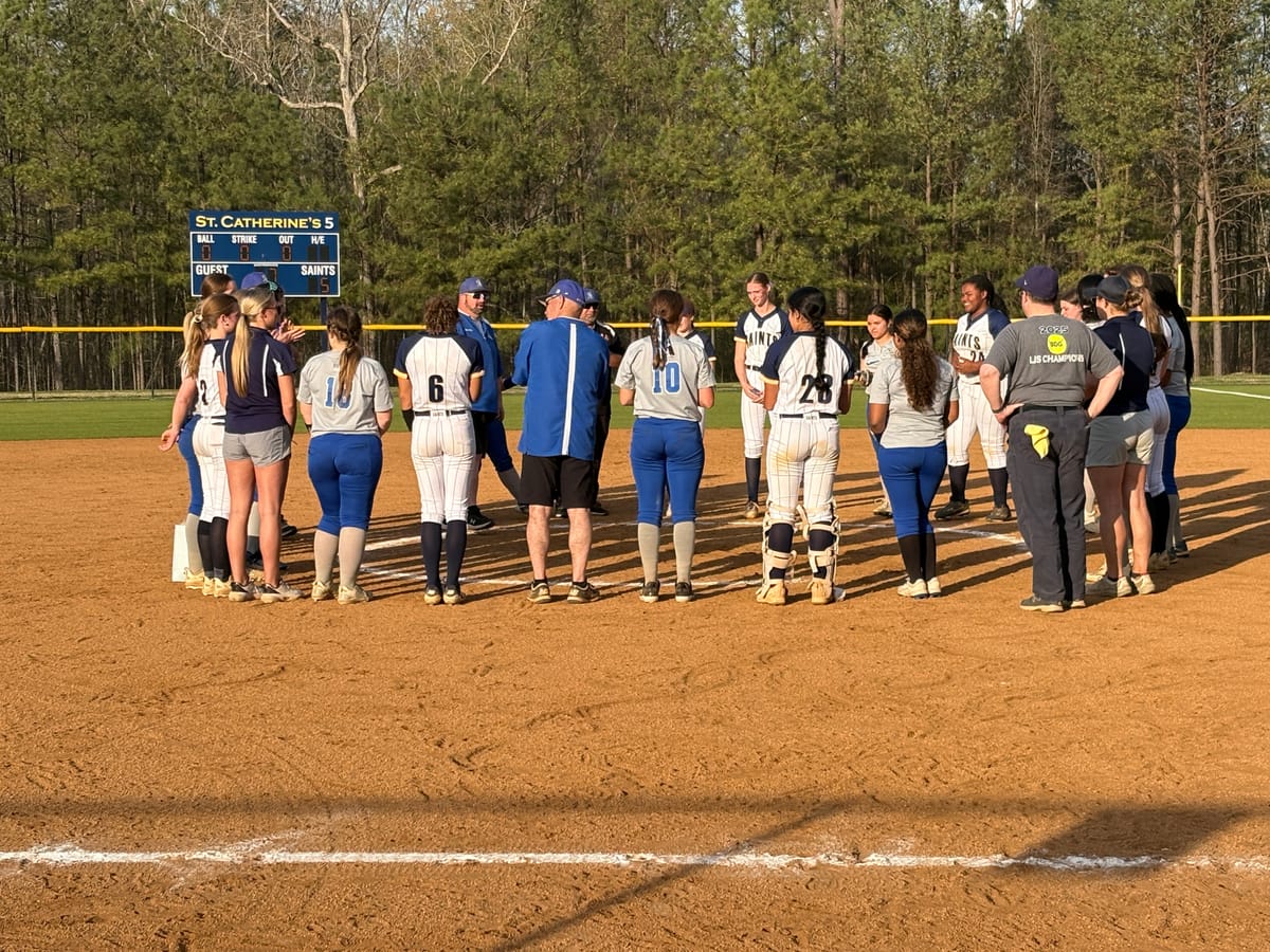 St. Catherine's remains undefeated with softball win