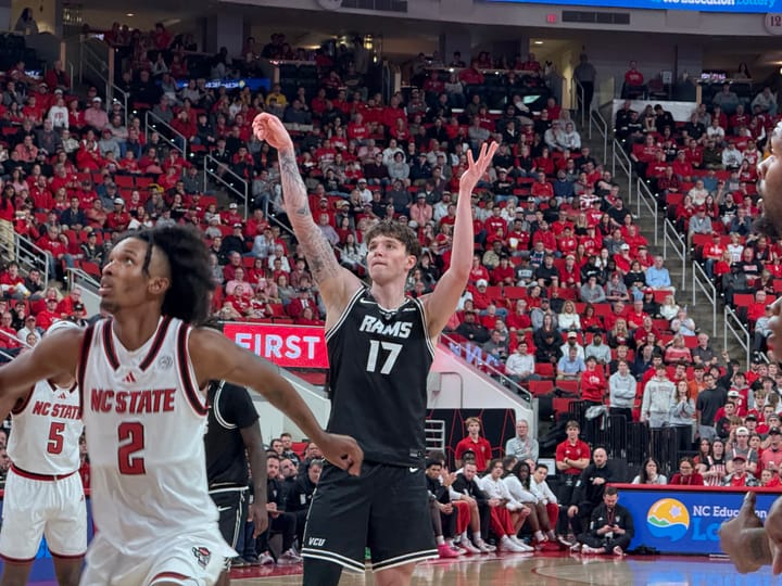 VCU hangs tough, falls late against N.C. State